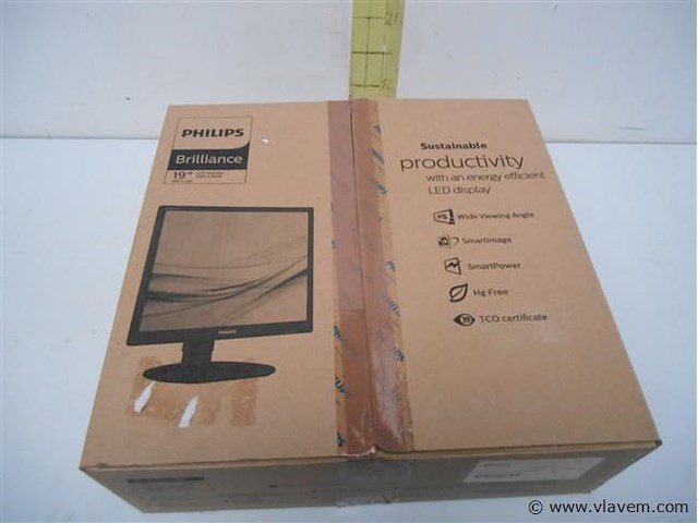 19" lcd monitor philips nieuw - afbeelding 1 van  3
