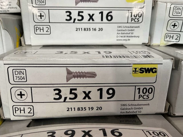19 x dozen zelborende schroeven - afbeelding 7 van  7