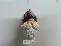 19 x kerstmanhoofd pvc 11 cm - afbeelding 3 van  3