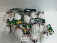 19 x kerstmanhoofd pvc 11 cm - afbeelding 2 van  3