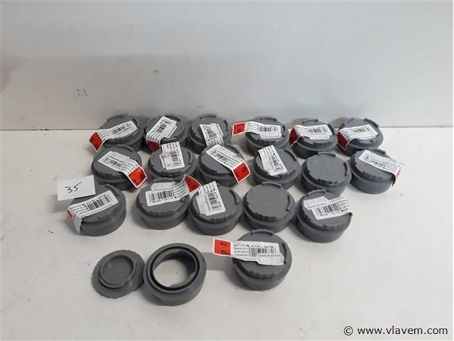 19 x schroefstop 50mm pvc lijmverbinding - afbeelding 1 van  2