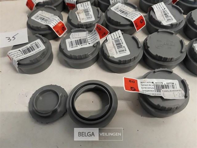 19 x schroefstop 50mm pvc lijmverbinding - afbeelding 3 van  3