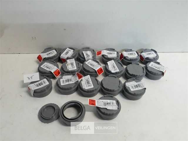 19 x schroefstop 50mm pvc lijmverbinding - afbeelding 1 van  3
