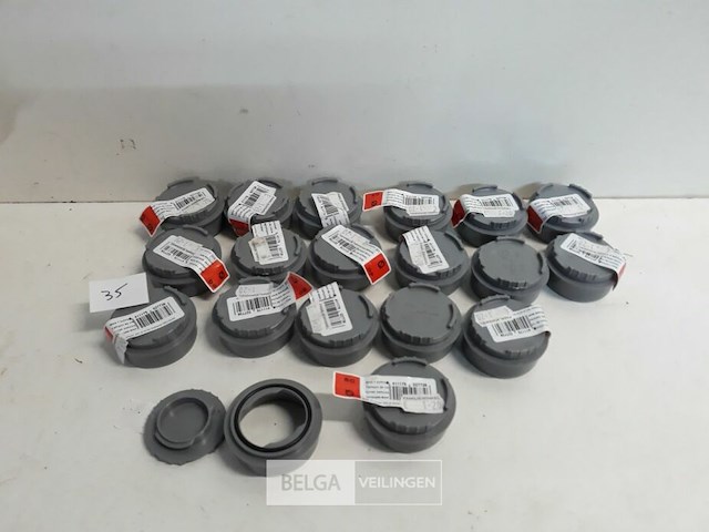 19 x schroefstop 50mm pvc lijmverbinding - afbeelding 2 van  3