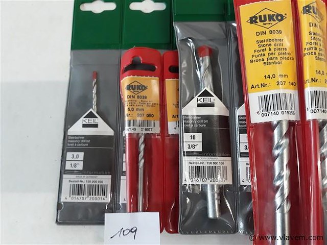 19 x steenboren mix - afbeelding 2 van  2