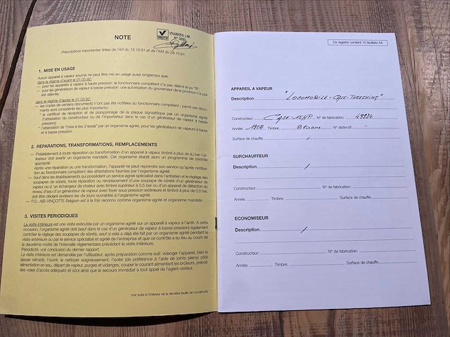 1908 koffer 65pk antieke tractor - afbeelding 5 van  15