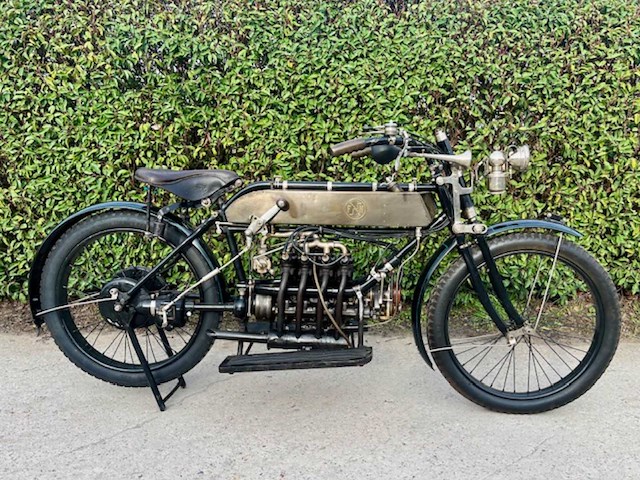 1913 fn 4 cylinder oldtimer motorfiets - afbeelding 16 van  23