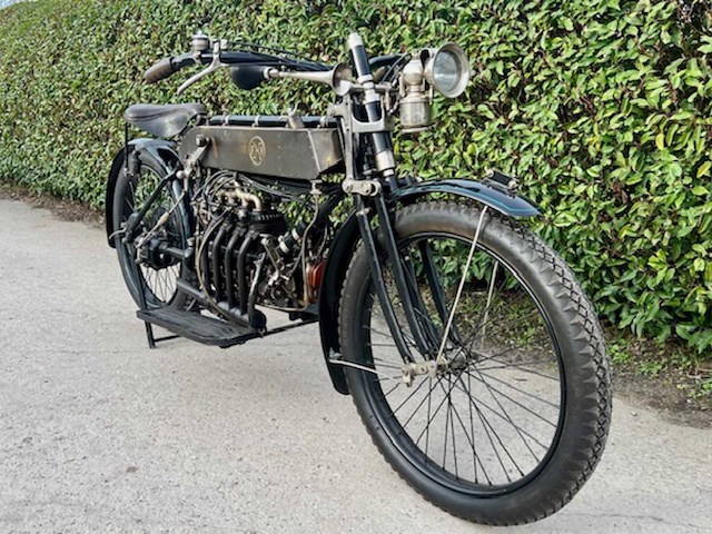 1913 fn 4 cylinder oldtimer motorfiets - afbeelding 17 van  23