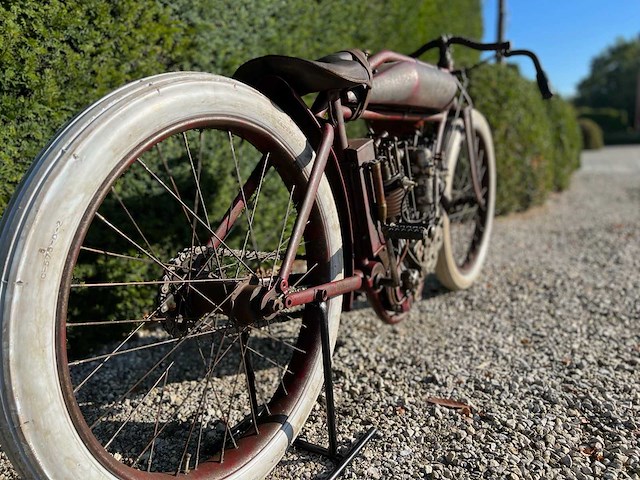 1914 indian 8 valve oldtimer motorfiets - afbeelding 2 van  23