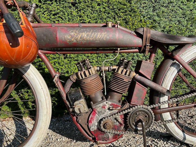 1914 indian 8 valve oldtimer motorfiets - afbeelding 6 van  23
