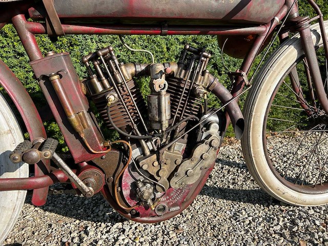 1914 indian 8 valve oldtimer motorfiets - afbeelding 7 van  23