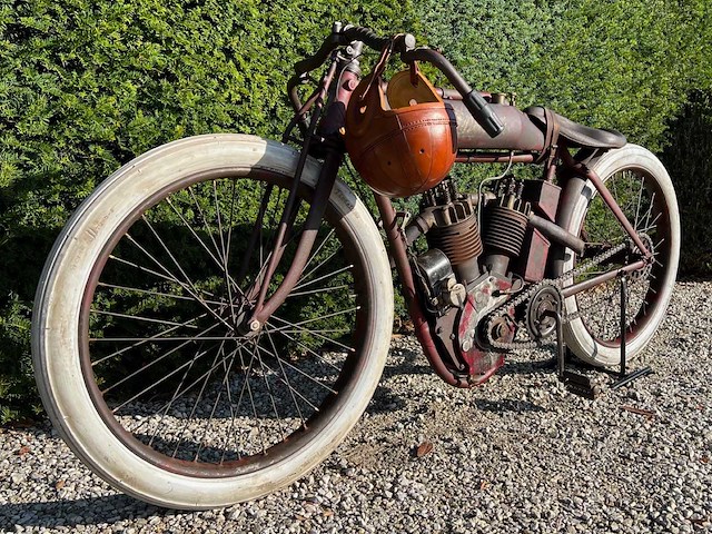 1914 indian 8 valve oldtimer motorfiets - afbeelding 1 van  23