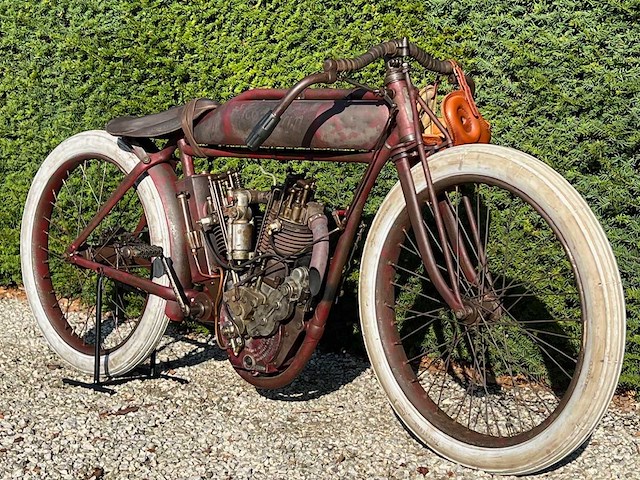 1914 indian 8 valve oldtimer motorfiets - afbeelding 12 van  23