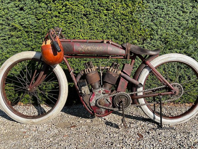 1914 indian 8 valve oldtimer motorfiets - afbeelding 18 van  23