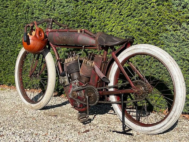 1914 indian 8 valve oldtimer motorfiets - afbeelding 20 van  23