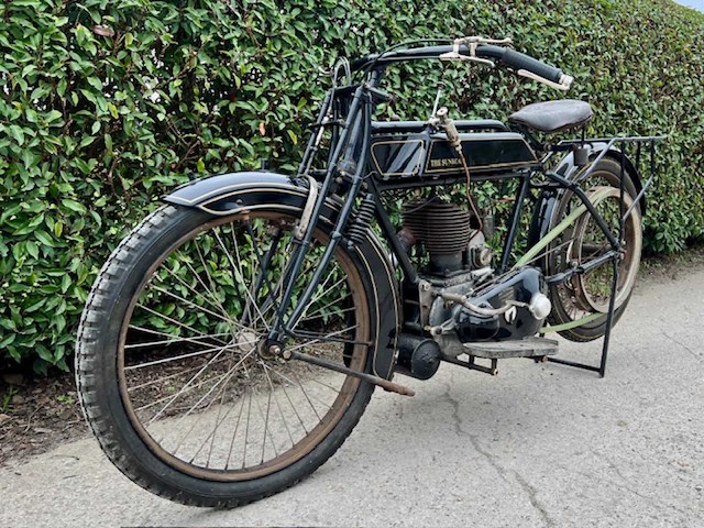 1918 sunbeam 4hp oldtimer motorfiets - afbeelding 1 van  17