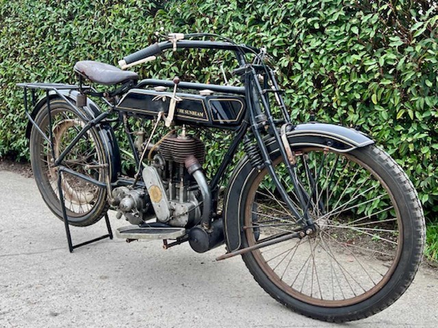 1918 sunbeam 4hp oldtimer motorfiets - afbeelding 9 van  17