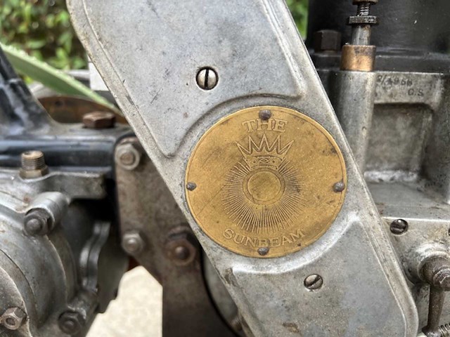 1918 sunbeam 4hp oldtimer motorfiets - afbeelding 14 van  17