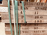 19,2 m² azobe gezaagd en gepunt - afbeelding 2 van  5