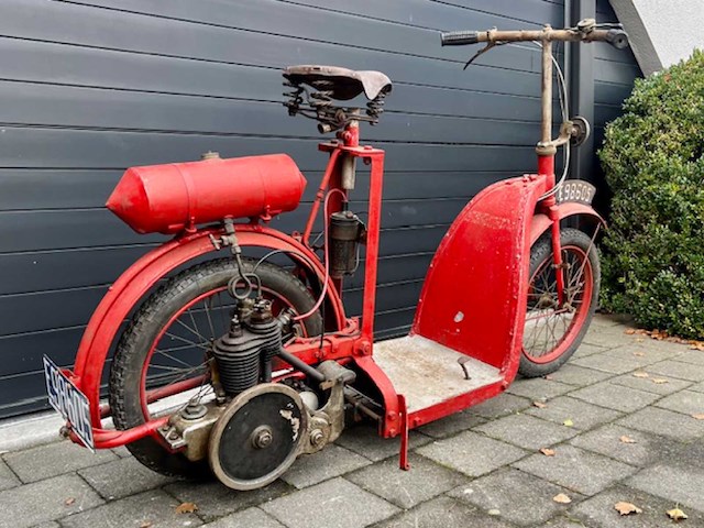 1920 wall auto wheel minerva (motorette) oldtimer motorfiets - afbeelding 11 van  16