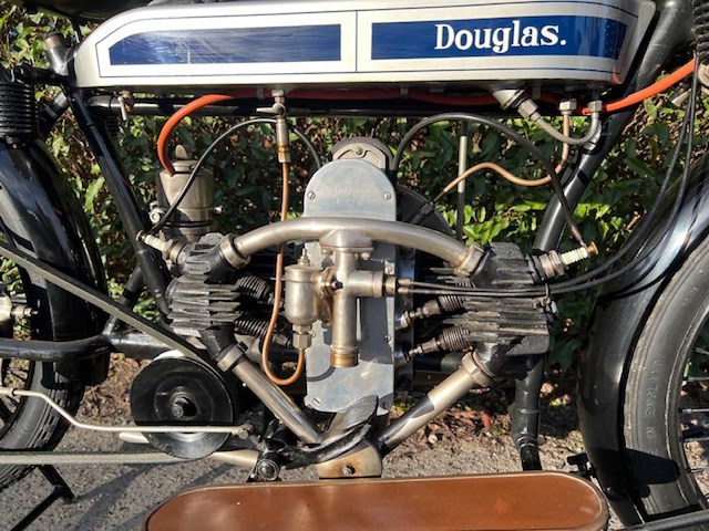 1923 douglas 2 3/4hp oldtimer motorfiets - afbeelding 11 van  11