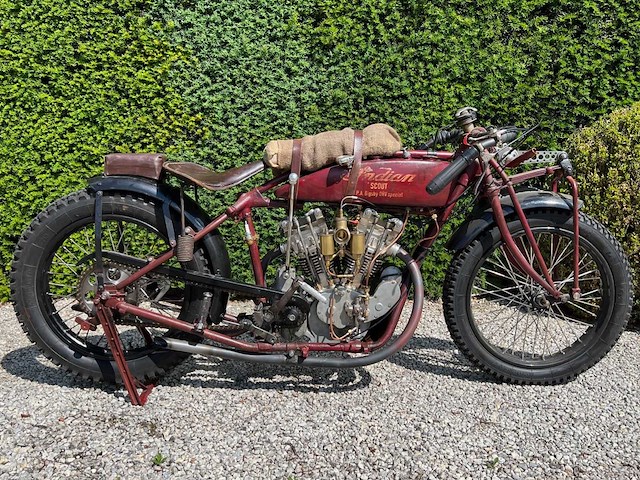 1925 indian scout ohv oldtimer motorfiets - afbeelding 19 van  22