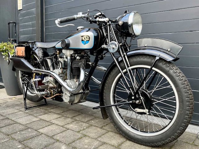 1937 nsu 351 osl oldtimer motorfiets - afbeelding 10 van  17