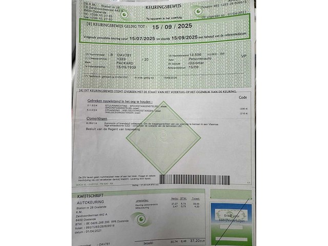 1939 packard cabrio - oldtimer - afbeelding 15 van  28