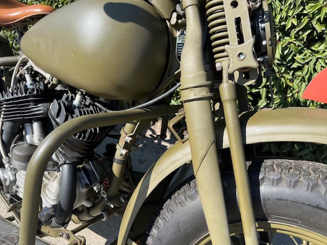 1941 harley-davidson 41wl south african union defence forces oldtimer motorfiets - afbeelding 2 van  15
