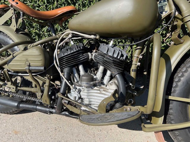 1941 harley-davidson 41wl south african union defence forces oldtimer motorfiets - afbeelding 3 van  15