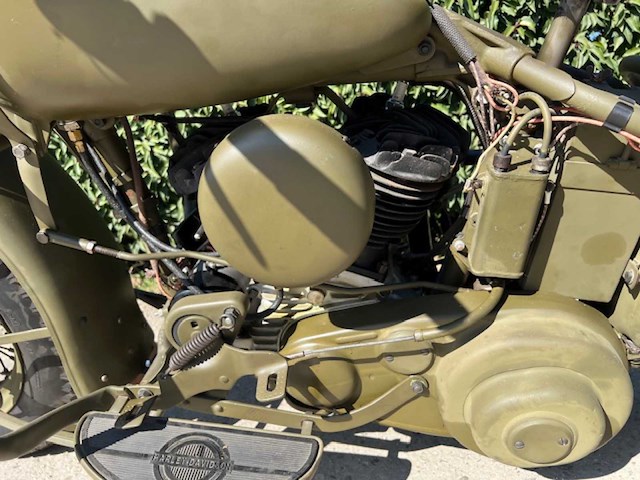 1941 harley-davidson 41wl south african union defence forces oldtimer motorfiets - afbeelding 7 van  15