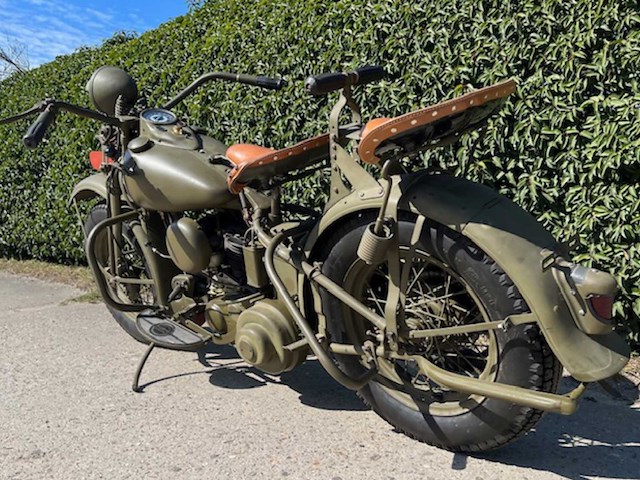 1941 harley-davidson 41wl south african union defence forces oldtimer motorfiets - afbeelding 8 van  15