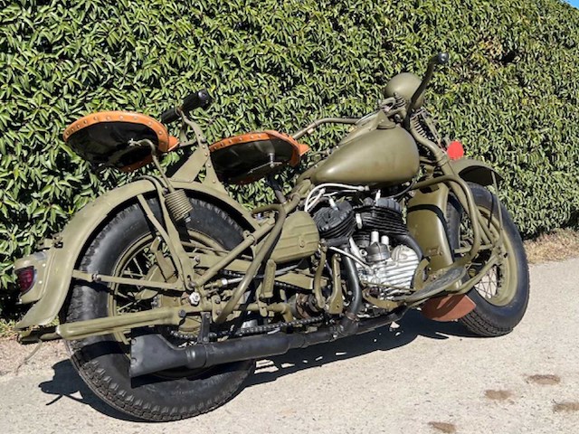 1941 harley-davidson 41wl south african union defence forces oldtimer motorfiets - afbeelding 9 van  15