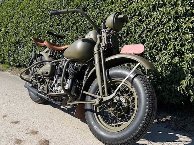 1941 harley-davidson 41wl south african union defence forces oldtimer motorfiets - afbeelding 10 van  15
