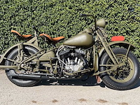 1941 harley-davidson 41wl south african union defence forces oldtimer motorfiets - afbeelding 11 van  15