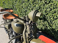 1941 harley-davidson 41wl south african union defence forces oldtimer motorfiets - afbeelding 14 van  15