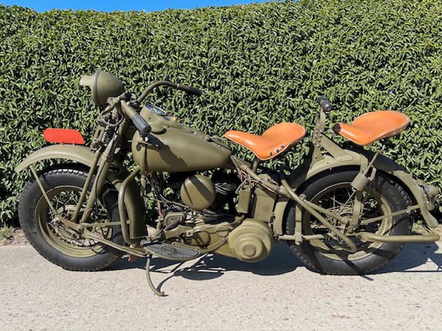 1941 harley-davidson 41wl south african union defence forces oldtimer motorfiets - afbeelding 15 van  15