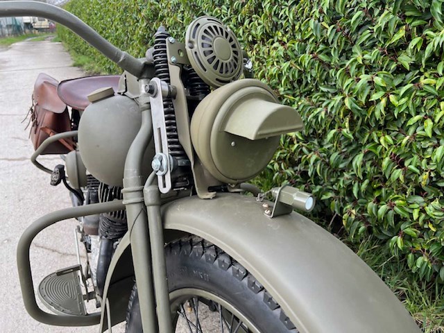 1943 harley-davidson 43wlc oldtimer motorfiets - afbeelding 12 van  13