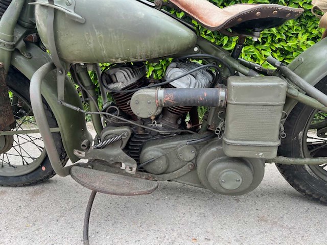 1944 harley-davidson wla oldtimer motorfiets - afbeelding 11 van  21