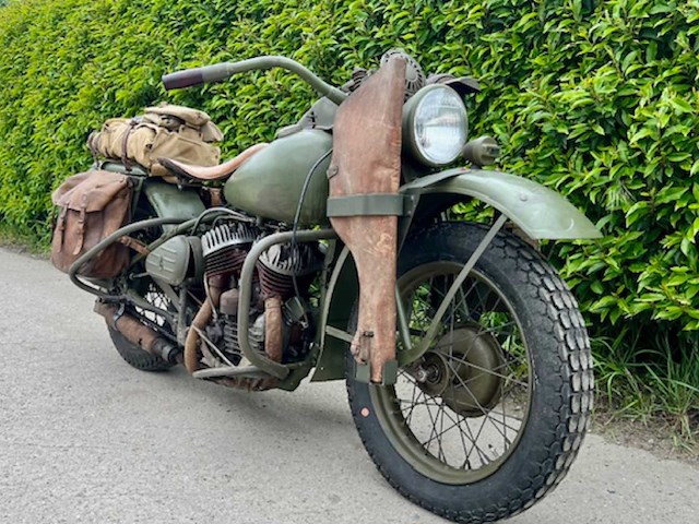 1944 harley-davidson wla oldtimer motorfiets - afbeelding 12 van  21
