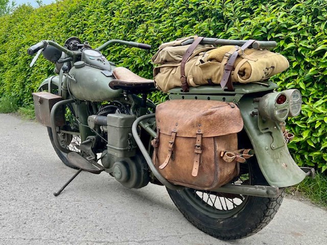 1944 harley-davidson wla oldtimer motorfiets - afbeelding 16 van  21