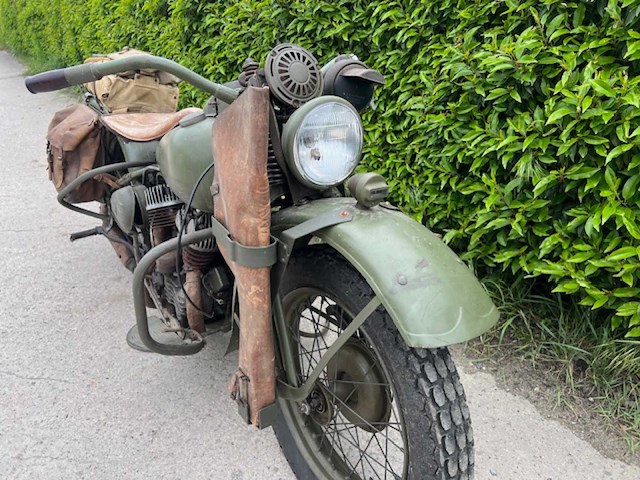 1944 harley-davidson wla oldtimer motorfiets - afbeelding 19 van  21