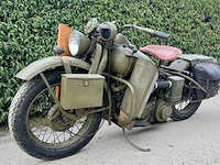1945 harley-davidson wla v-twin zijklepper oldtimer motorfiets - afbeelding 9 van  11