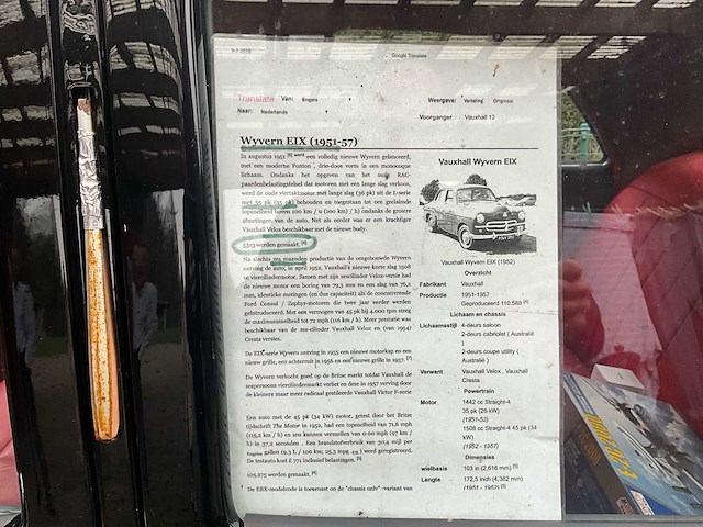 1952 vauxhall eix oldtimer - afbeelding 2 van  34