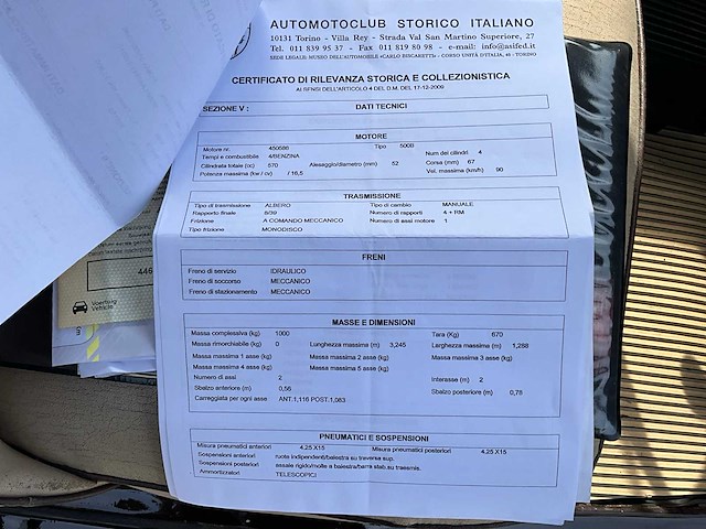 1953 - fiat - 500c - oldtimer - afbeelding 28 van  38