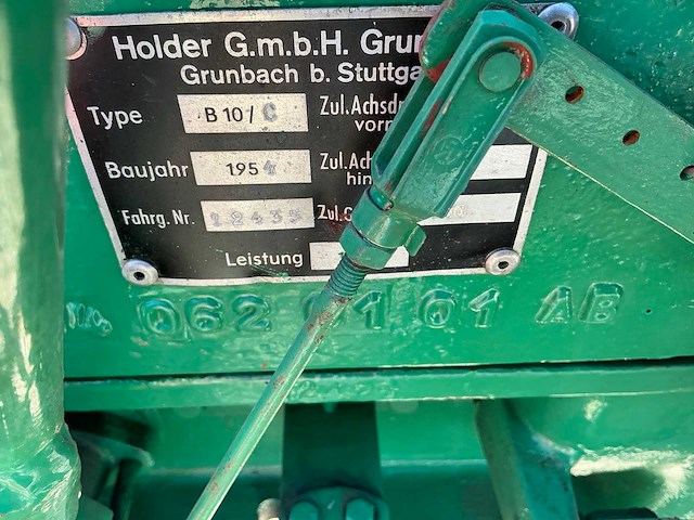 1954 holder b10/c oldtimer minitractor - afbeelding 7 van  9