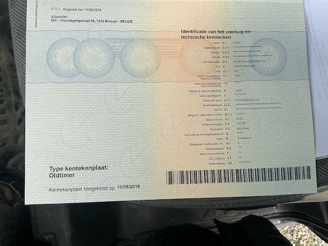 1955 ford thunderbird 55 oldtimer - afbeelding 41 van  46