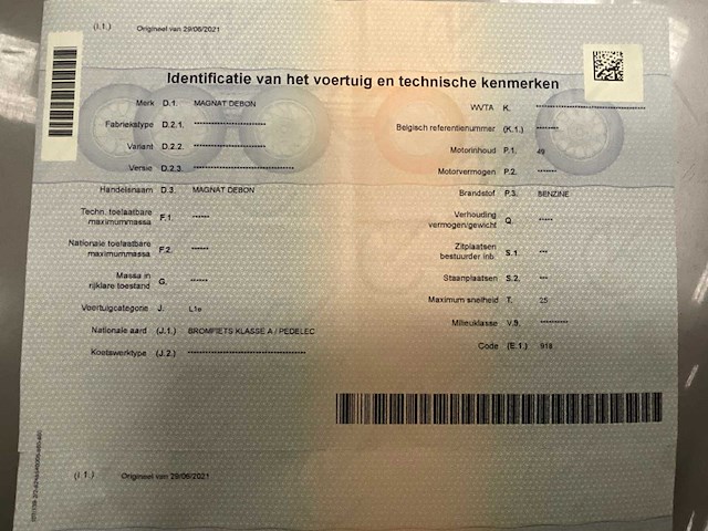 1957 magnat debon - oldtimer bromfiets - afbeelding 5 van  5