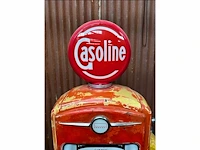 1958 american signal gasoline benzinepomp met originele patina - afbeelding 6 van  7