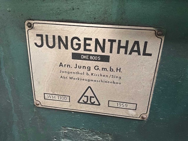 1959 jungenthal wm1100 verticale draaibank - afbeelding 5 van  6